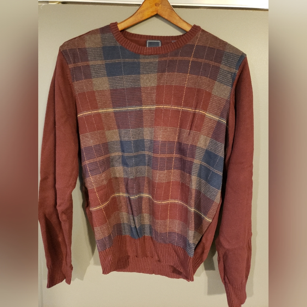 Sweater, Arrow, M, Burgundy